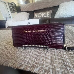 Dooney & Bourke Deep Red Textured Wallet